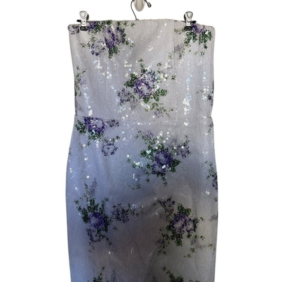 Tanner Fletcher Marilyn Floral Sequin Strapless Dress Shopbop - Picture 6 of 11